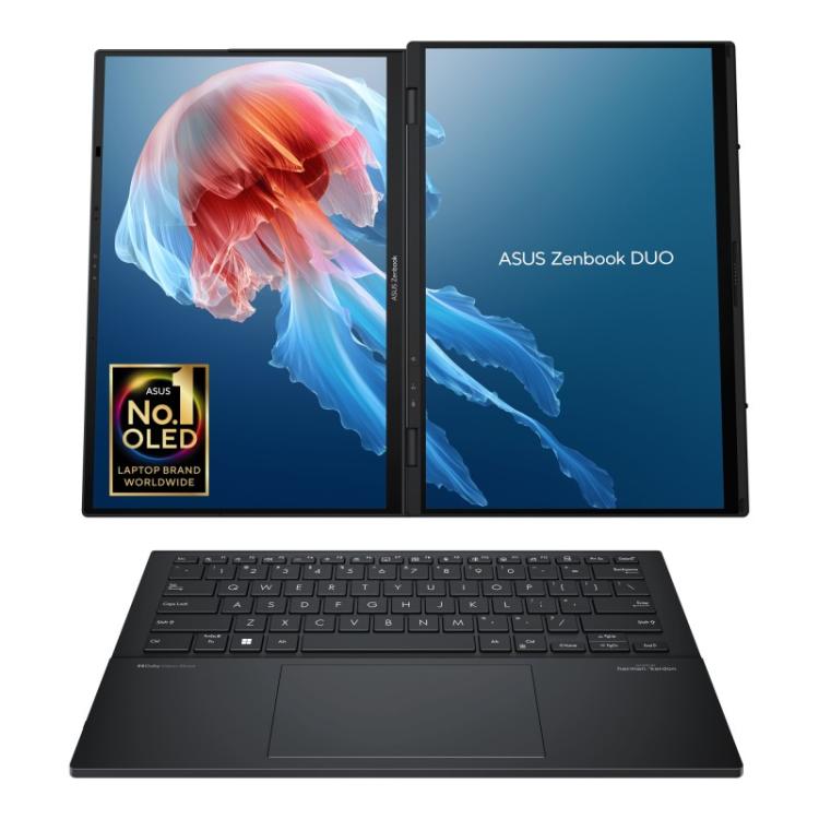ASUS - Zenbook Duo OLED UX8406MA-QL396W - Ordenador Portátil 14" WUXGA (Intel Core Ultra 9 185H, 32GB RAM, 1TB SSD, Arc Graphics