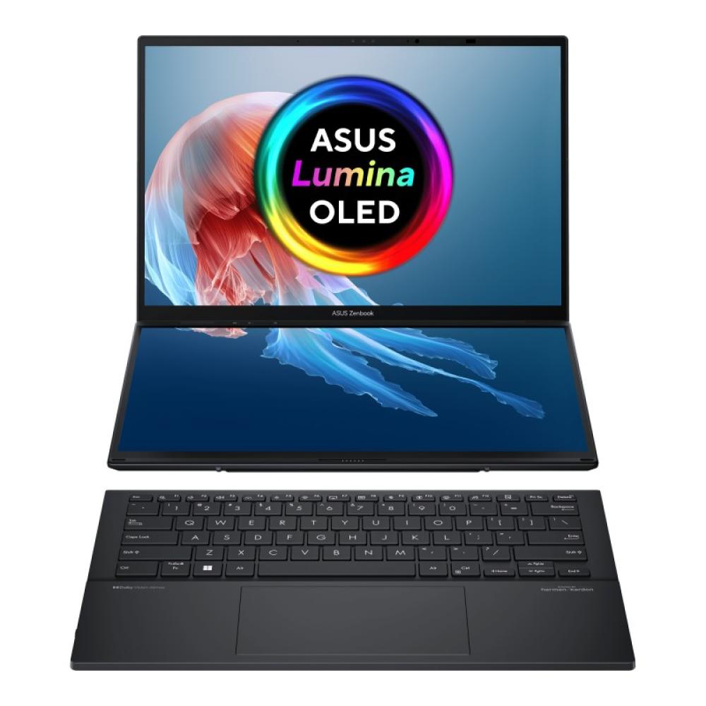 ASUS - Zenbook Duo OLED UX8406MA-QL396W - Ordenador Portátil 14" WUXGA (Intel Core Ultra 9 185H, 32GB RAM, 1TB SSD, Arc Graphics