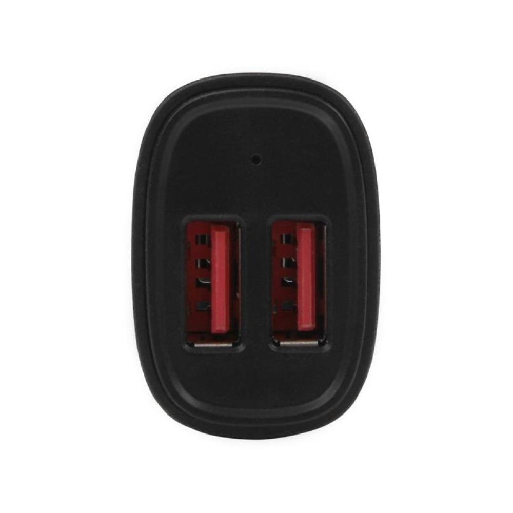 StarTech.com - Cargador de Coche USB de Dos Puertos - 24W / 4,8A - Negro
