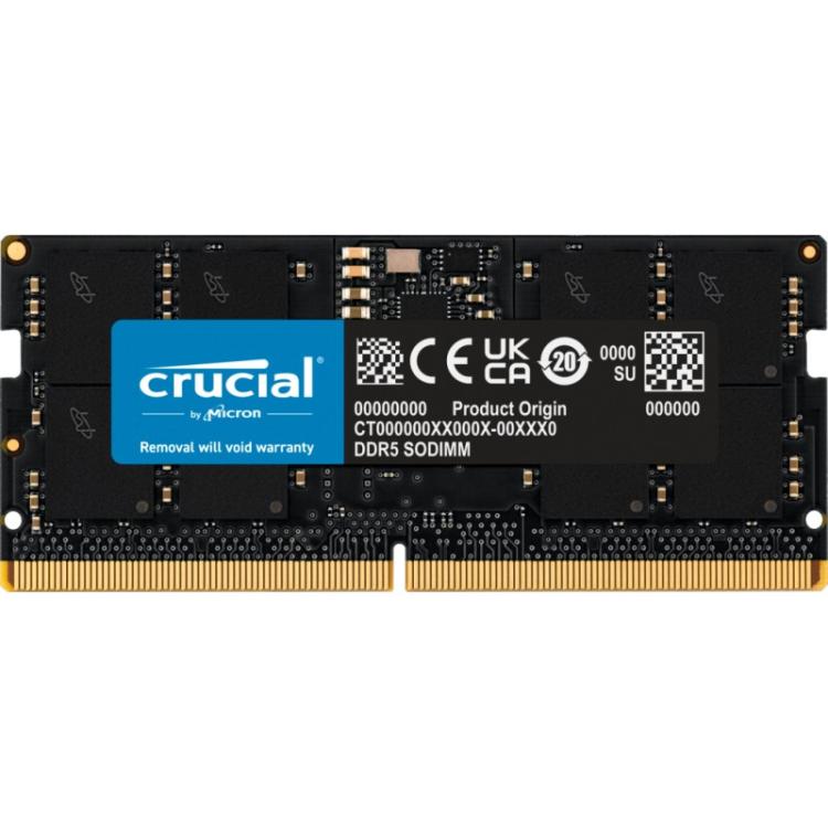 Crucial - CT16G56C46S5 módulo de memoria 16 GB 1 x 16 GB DDR5 262-pin SO-DIMM ECC