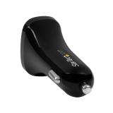 StarTech.com - Cargador de Coche USB de Dos Puertos - 24W / 4,8A - Negro