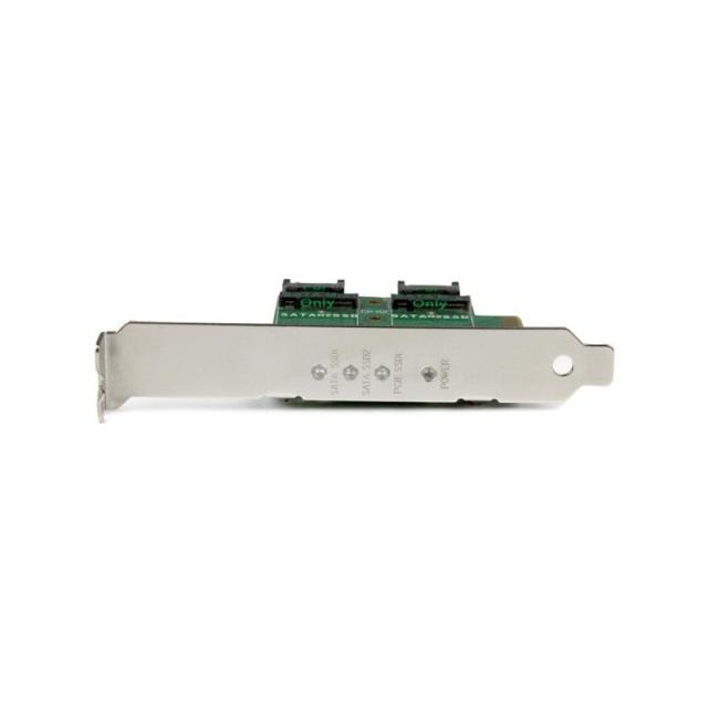 StarTech.com - Tarjeta Adaptadora de 3 Puertos M.2 NGFF para SSD - Soporta 1x SSD M.2 PCIe NVMe - 2x SSD M.2 SATA III - Adaptado