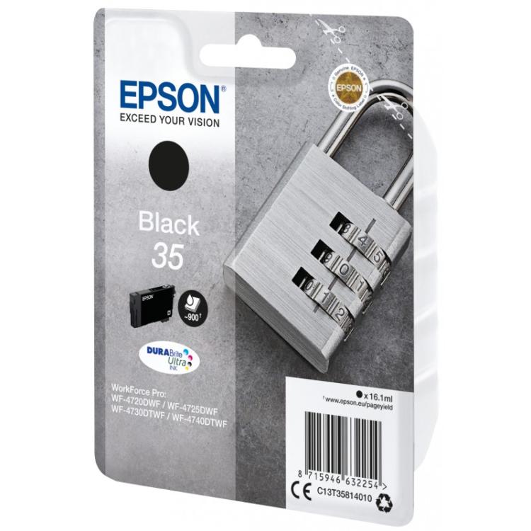 Epson - Padlock Singlepack Black 35 DURABrite Ultra Ink