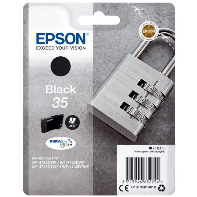 Epson - Padlock Singlepack Black 35 DURABrite Ultra Ink