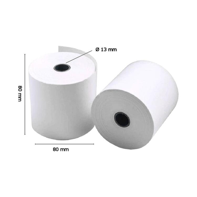 iggual - Pack 100 rollos papel térmico sin BPA 80x80mm