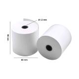 iggual - Pack 100 rollos papel térmico sin BPA 80x80mm