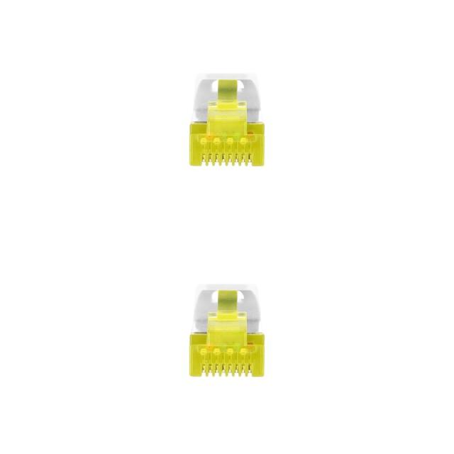 Nanocable - Cable de red latiguillo RJ45 LSZH Cat.6A SFTP AWG26, Blanco, 0.5m
