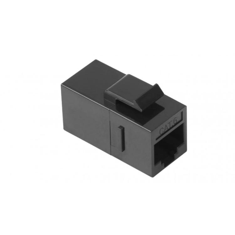 Phasak - Conector Keystone H/H RJ45 UTP Cat.6 Negro - PHK 2200
