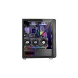 Mars Gaming - MC-VAULT, Caja Gaming ATX, 4x Ventiladores ARGB 120mm, Panel Frontal Mesh con Diseño Vertical, Ventana - MC-VAULT