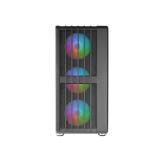 Mars Gaming - MC-VAULT, Caja Gaming ATX, 4x Ventiladores ARGB 120mm, Panel Frontal Mesh con Diseño Vertical, Ventana - MC-VAULT