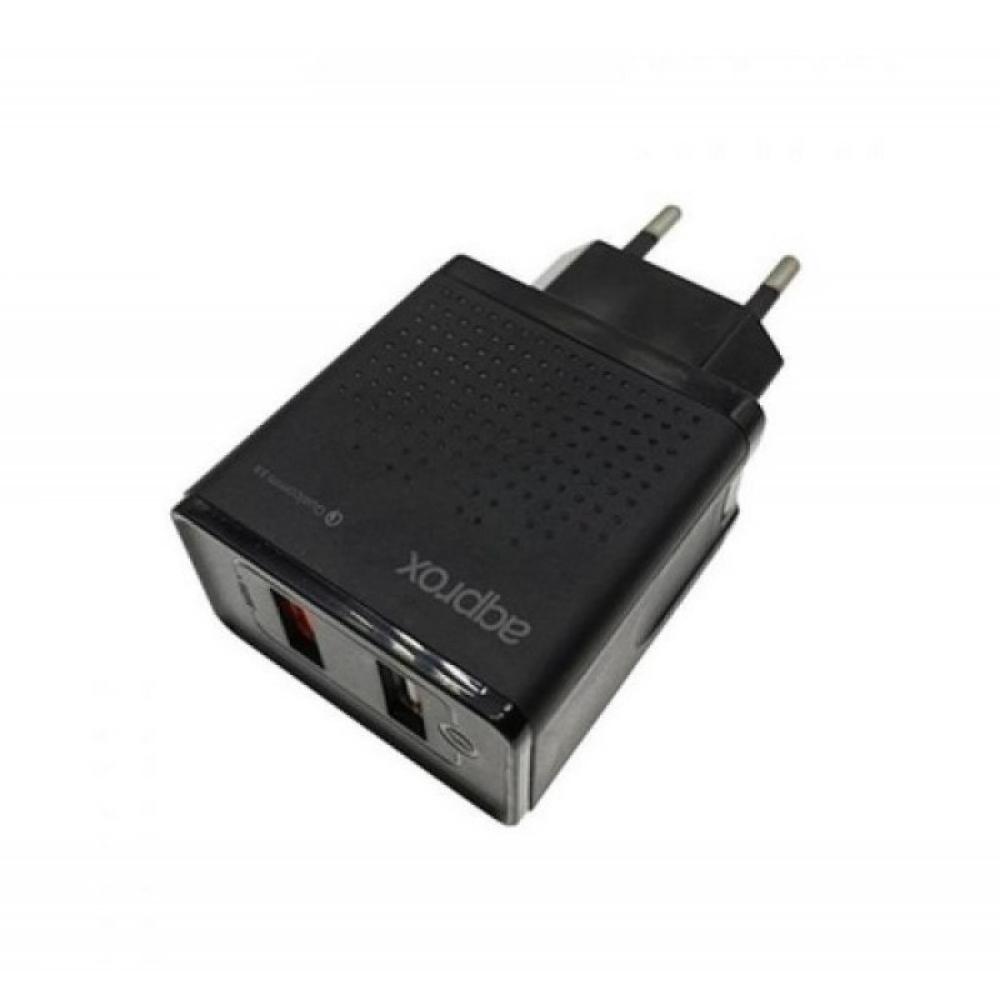 Approx - APPUSBWALLQC cargador de dispositivo móvil Negro Interior