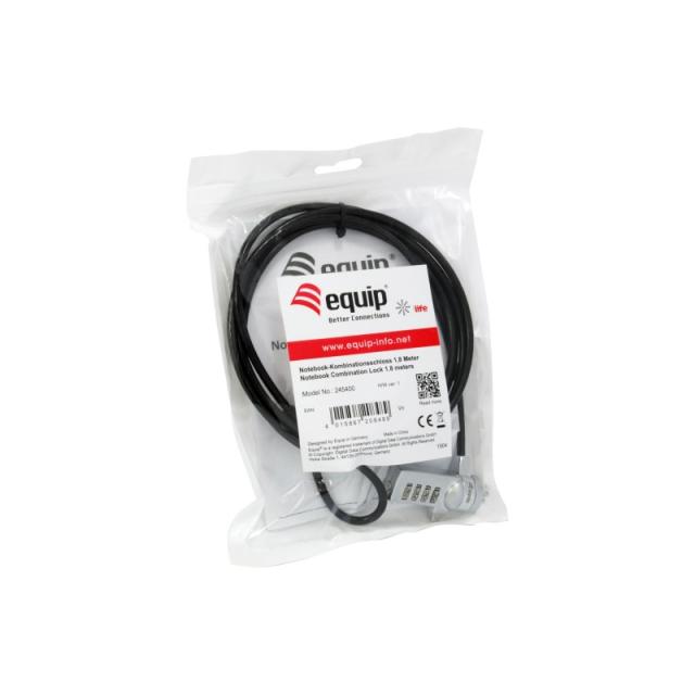 Equip - 245400 cable antirrobo Negro 1,8 m