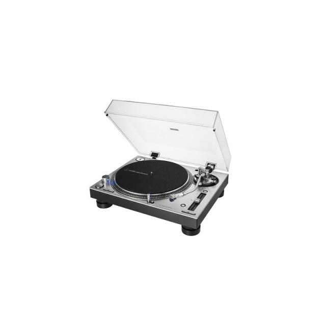 Audio-Technica - AT-LP140XP Tocadiscos de tracción directa para DJ Plata