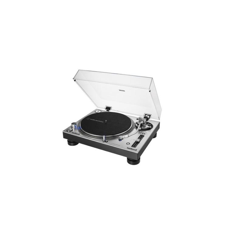 Audio-Technica - AT-LP140XP Tocadiscos de tracción directa para DJ Plata