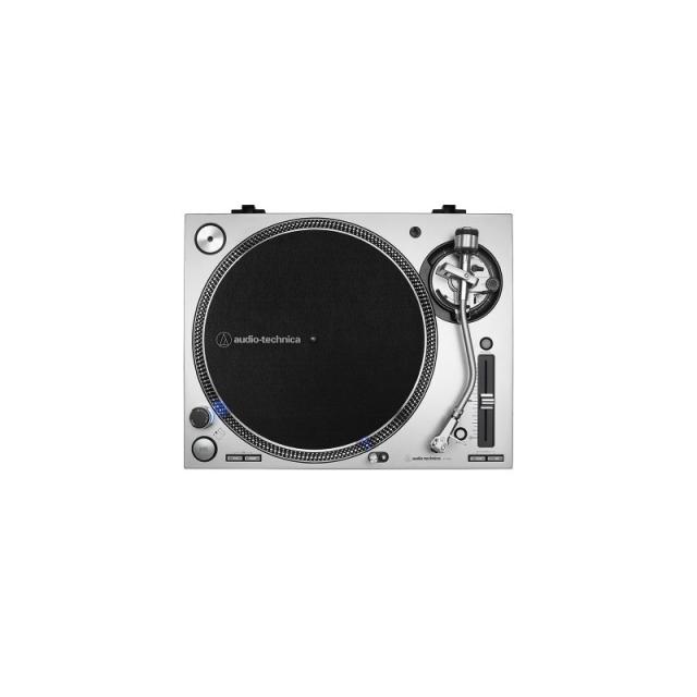 Audio-Technica - AT-LP140XP Tocadiscos de tracción directa para DJ Plata