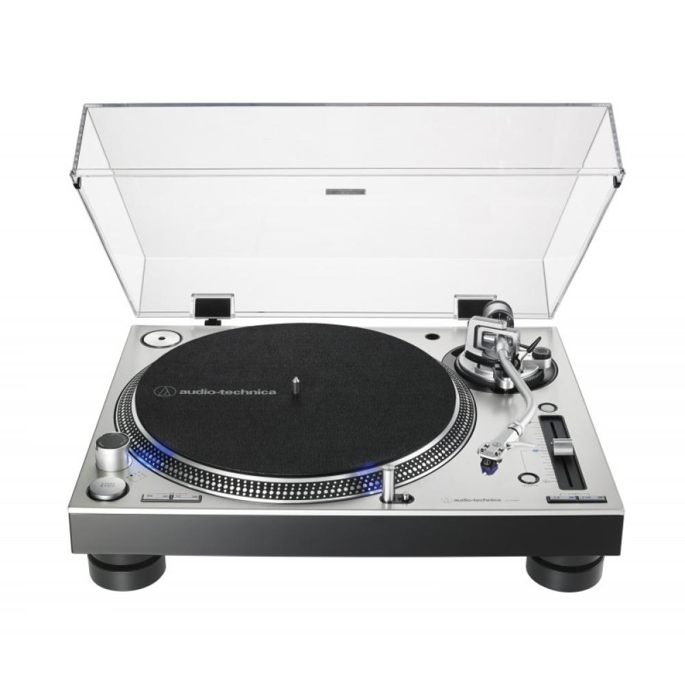 Audio-Technica - AT-LP140XP Tocadiscos de tracción directa para DJ Plata