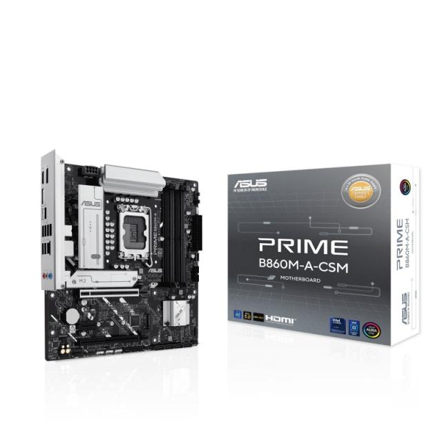 ASUS - PRIME B860M-A-CSM Intel B860 LGA 1851 (Socket V1) micro ATX