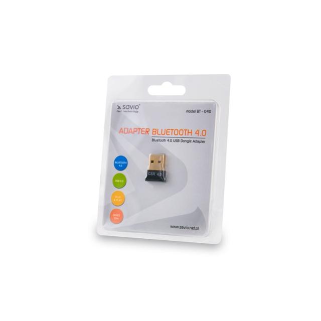 Savio - BT-040 tarjeta y adaptador de interfaz Bluetooth