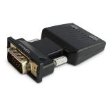 Savio - CL-145 VGA to HDMI converter Audio Full HD Black - Audio/Multimedia