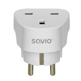 Savio - AP-02 adaptador e inversor de corriente Universal 3250 W Blanco