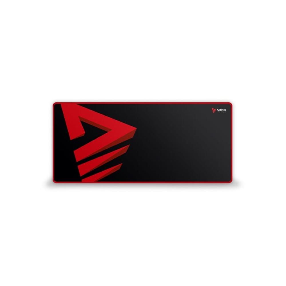 Savio - Turbo Dynamic Alfombrilla de ratón para juegos Negro, Rojo
