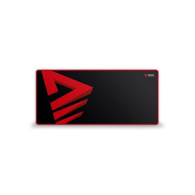 Savio - Turbo Dynamic XL Alfombrilla de ratón para juegos Negro, Rojo