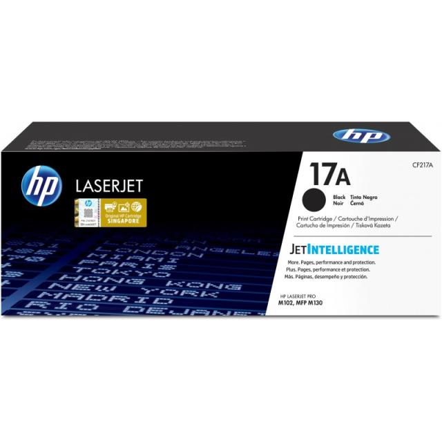 HP - Cartucho de tóner Original LaserJet 17A negro