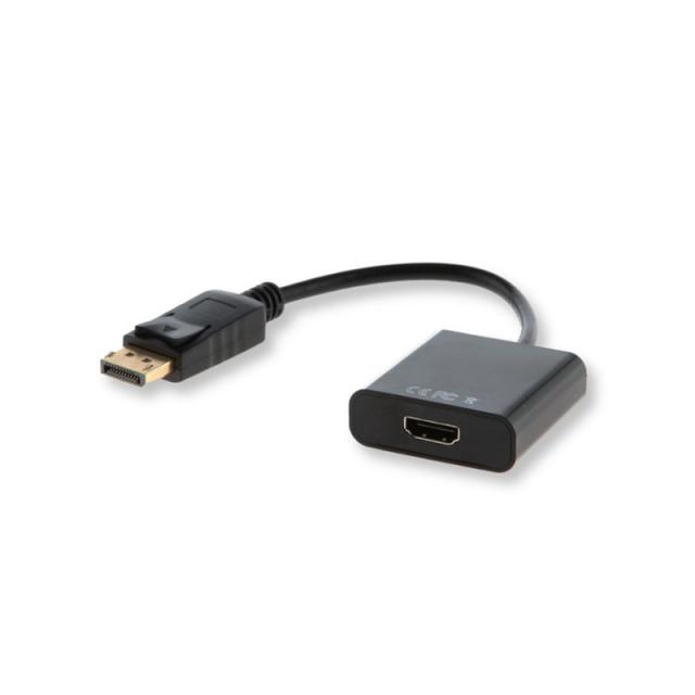 Savio - CL-55 adaptador de cable de vídeo 0,2 m DisplayPort HDMI tipo A (Estándar) Negro