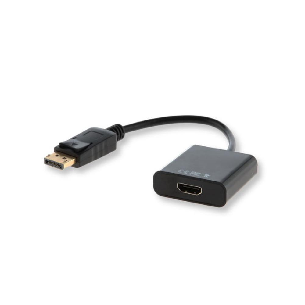Savio - CL-55 adaptador de cable de vídeo 0,2 m DisplayPort HDMI tipo A (Estándar) Negro