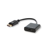 Savio - CL-55 adaptador de cable de vídeo 0,2 m DisplayPort HDMI tipo A (Estándar) Negro