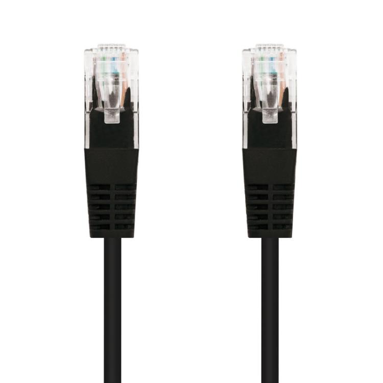 Nanocable - CABLE RED LATIGUILLO RJ45 CAT.5E UTP AWG24, NEGRO, 5.0 M