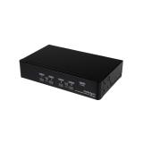 StarTech.com - Conmutador Switch KVM 4 puertos Vídeo DisplayPort DP Hub Concentrador USB 2.0 Audio - 2560x1600