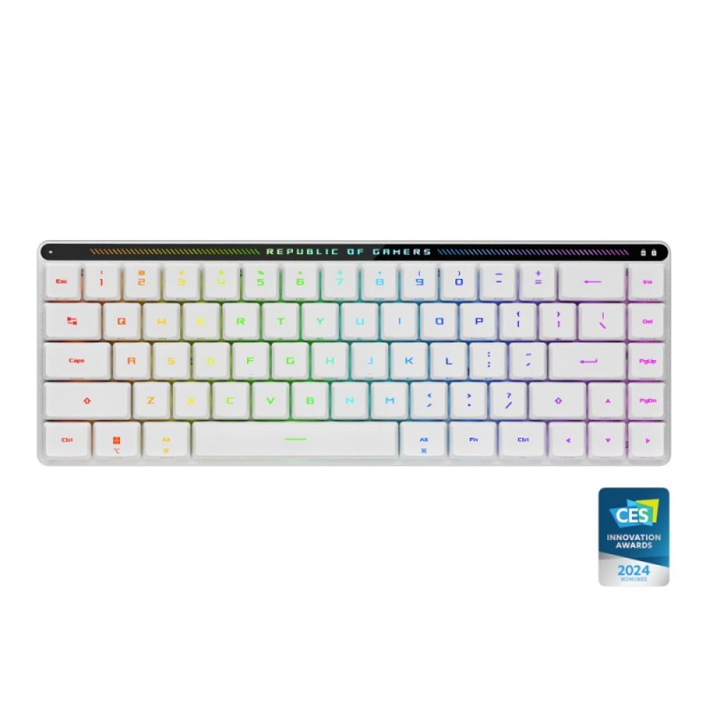 ASUS - 90MP03EC-BKSA10 teclado Juego USB + RF Wireless + Bluetooth Blanco
