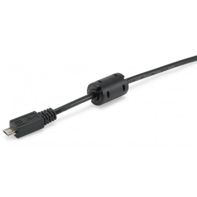 Equip - 128596 Cable USB 2.0 Tipo A a Micro-B, 1,0m , Negro
