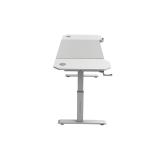 Mars Gaming - MGD-ERGO140, Mesa Altura Ajustable 3 Posiciones, Superficie Ergonómica, Estructura Metálica, Alfombr - MGDERGO140W