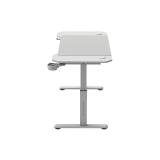 Mars Gaming - MGD-ERGO120, Mesa Altura Ajustable 3 Posiciones, Superficie Ergonómica, Estructura Metálica, Alfombr - MGDERGO120W