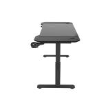 Mars Gaming - MGD-ERGO120, Mesa Altura Ajustable 3 Posiciones, Superficie Ergonómica, Estructura Metálica, Alfombri - MGDERGO120