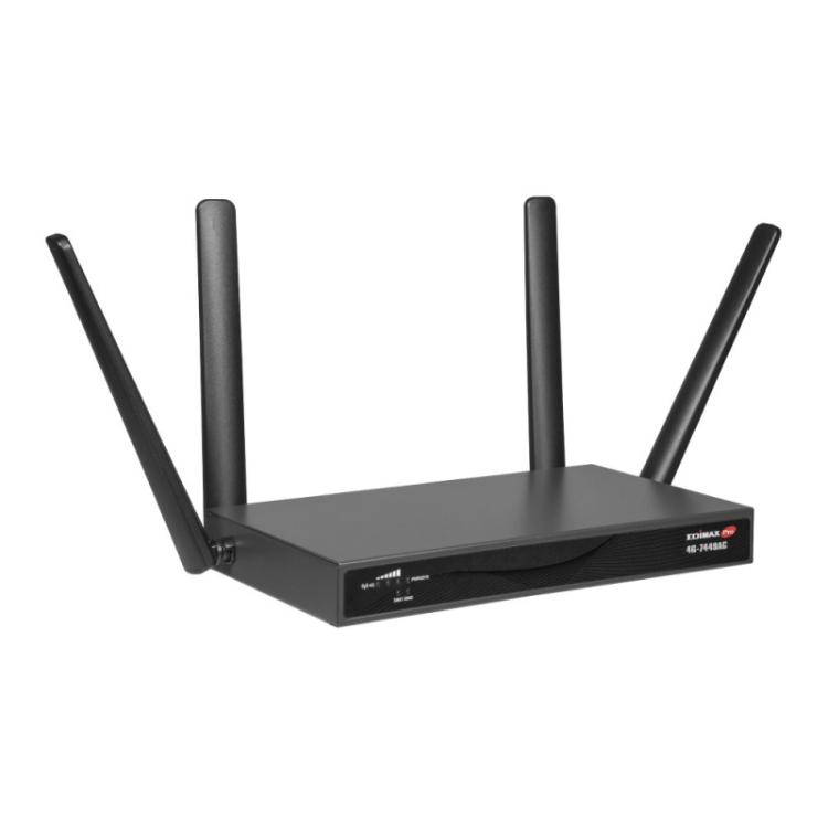 Edimax - 4G-7449AC router inalámbrico Doble banda (2,4 GHz / 5 GHz) Negro