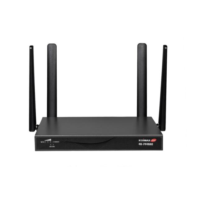 Edimax - 4G-7449AC router inalámbrico Doble banda (2,4 GHz / 5 GHz) Negro