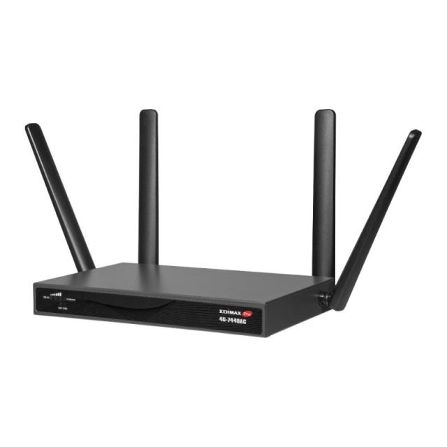 Edimax - 4G-7449AC router inalámbrico Doble banda (2,4 GHz / 5 GHz) Negro