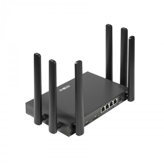 Edimax - 5G-8649AX router inalámbrico Doble banda (2,4 GHz / 5 GHz) Negro