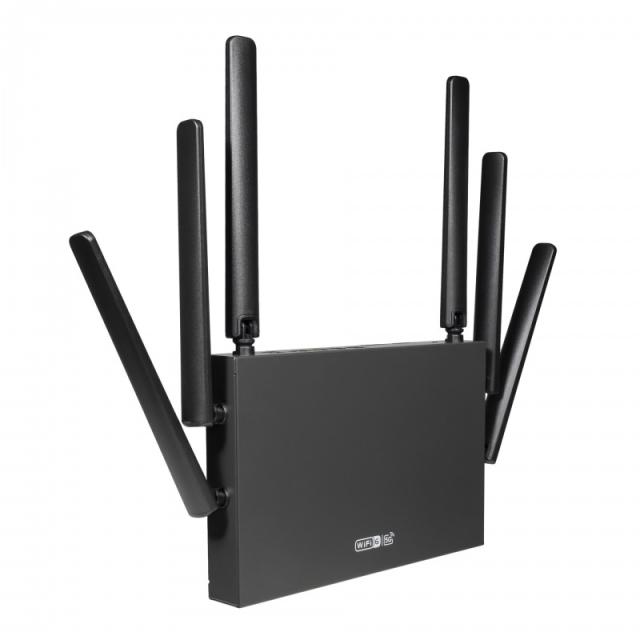 Edimax - 5G-8649AX router inalámbrico Doble banda (2,4 GHz / 5 GHz) Negro