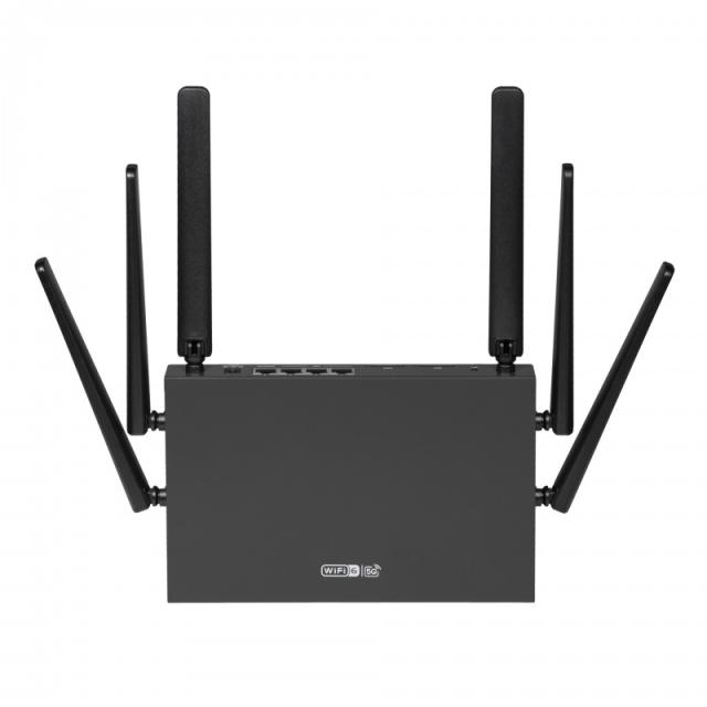 Edimax - 5G-8649AX router inalámbrico Doble banda (2,4 GHz / 5 GHz) Negro