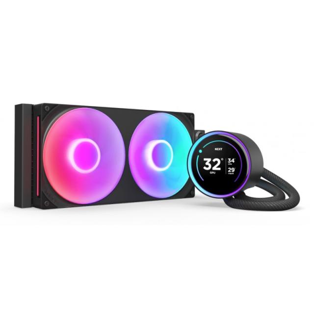 NZXT - Kraken Elite 280 RGB Procesador Sistema de refrigeración líquida todo en uno 14 cm Negro 1 pieza(s)