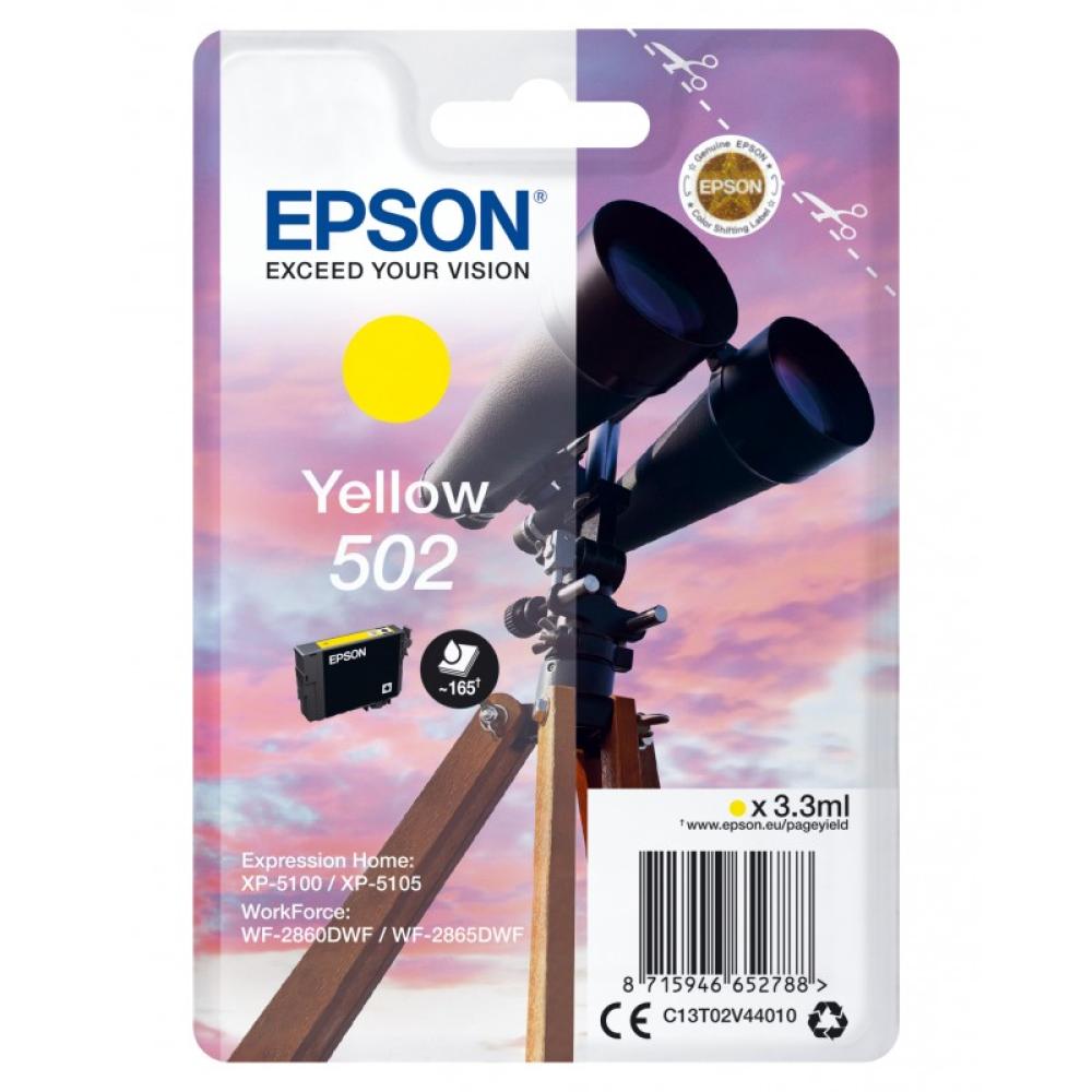 Epson - Singlepack Yellow 502 Ink - C13T02V44020