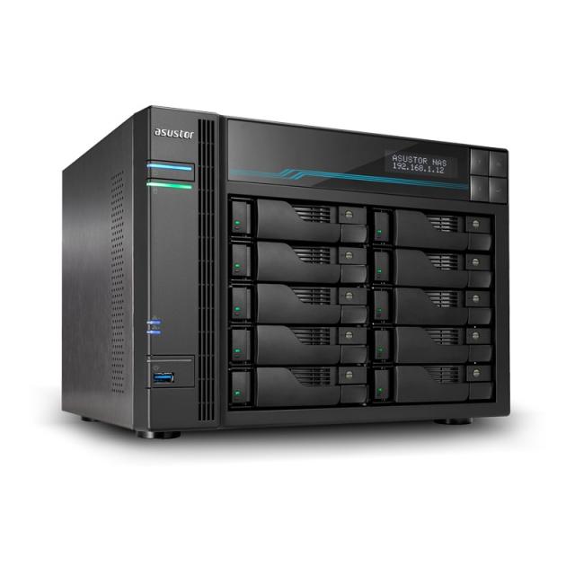 Asustor - AS7110T servidor de almacenamiento NAS Escritorio Intel® Xeon® 8 GB DDR4 0 TB Negro