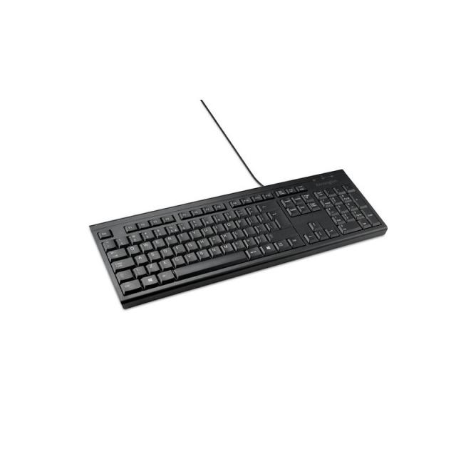 Kensington - Teclado de tamaño completo con cable KB100 EQ