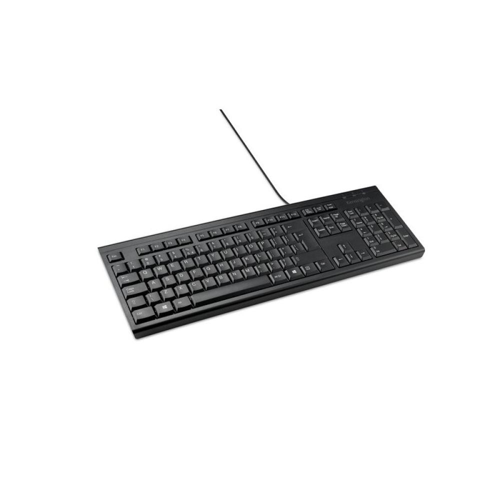 Kensington - Teclado de tamaño completo con cable KB100 EQ