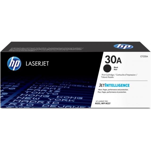 HP - Cartucho de tóner Original LaserJet 30A negro