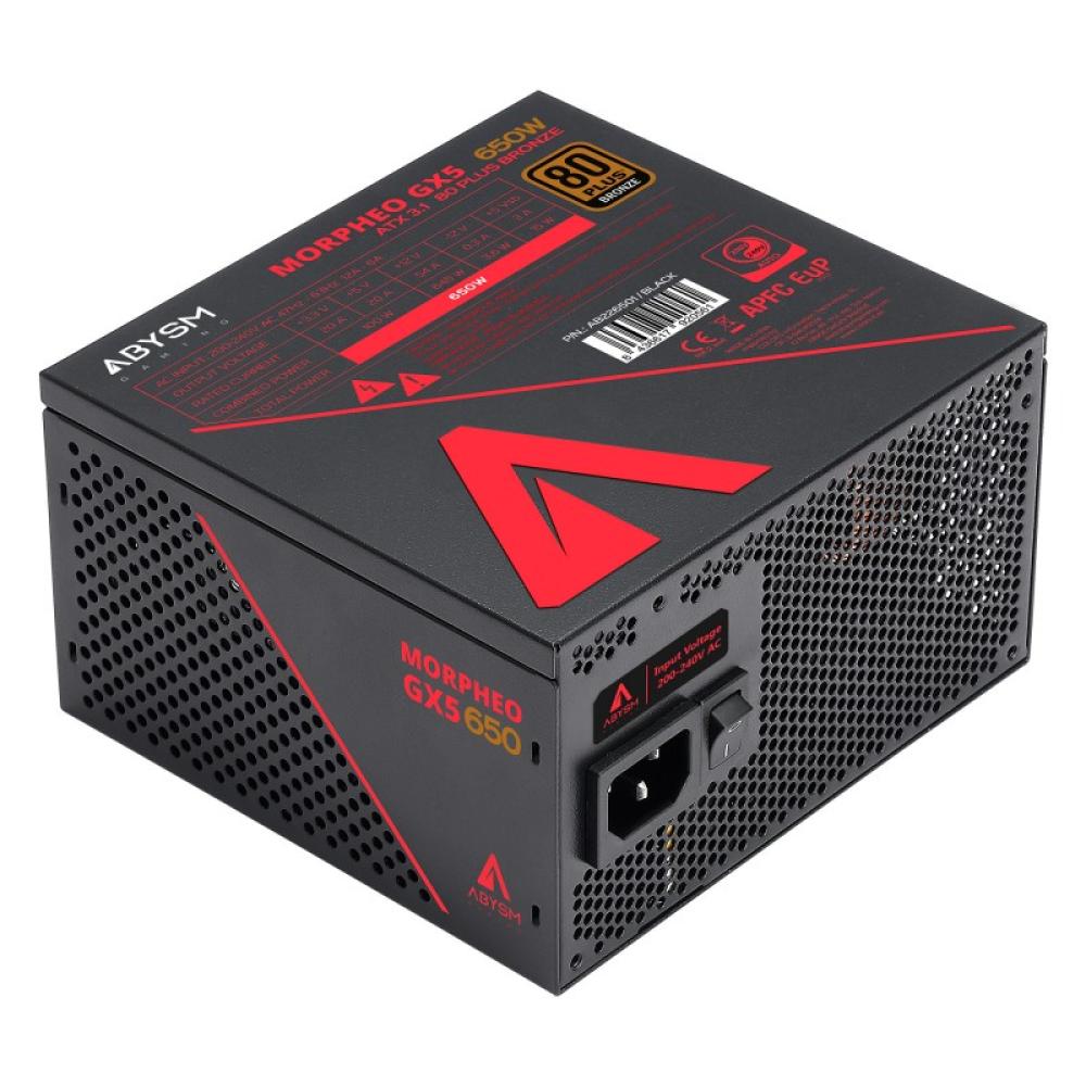 ABYSM - MORPHEO GX5 unidad de fuente de alimentación 650 W 20+4 pin ATX ATX Negro